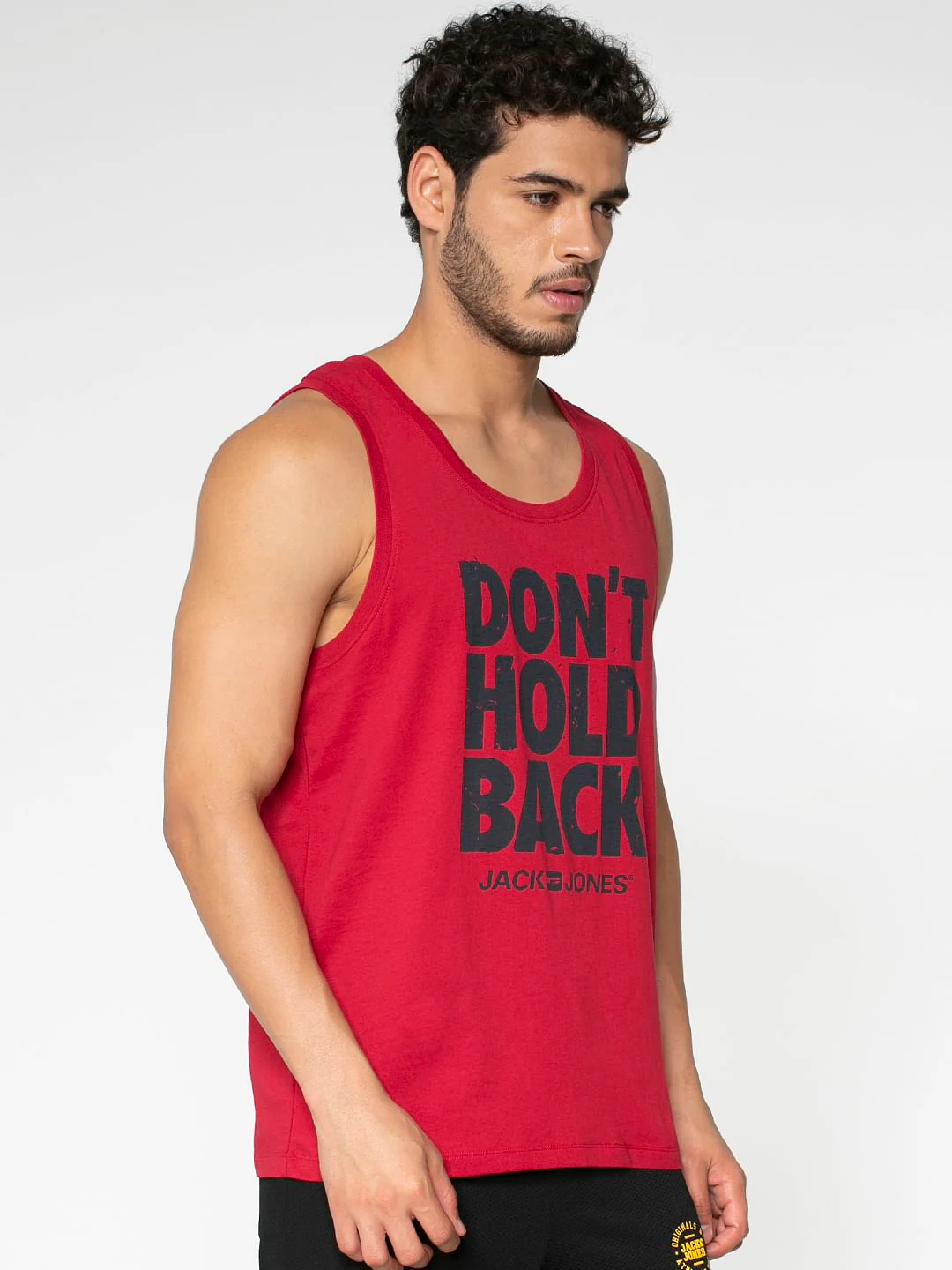 Red Text Print Vest - Image 4