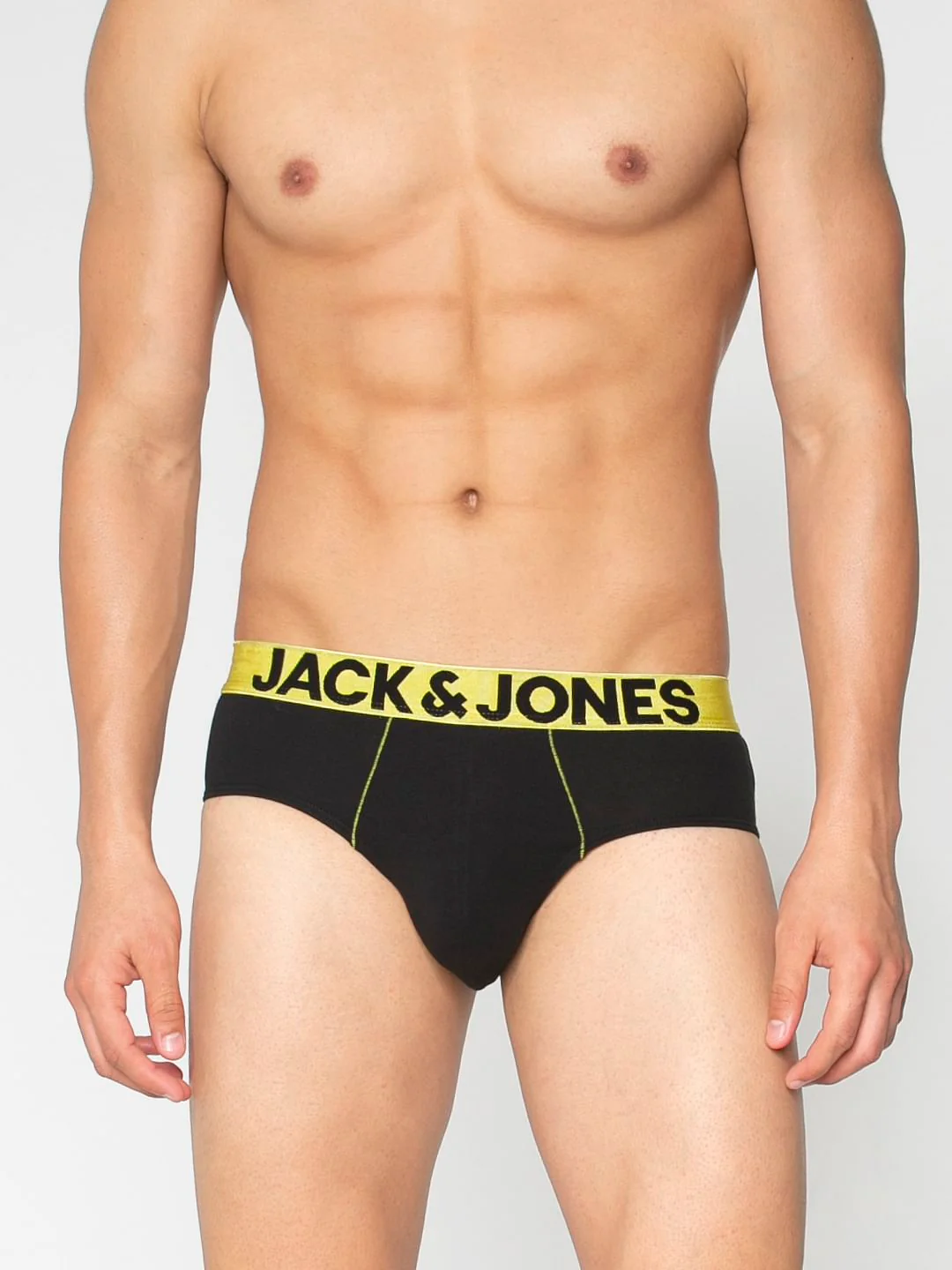 Black Solid Briefs
