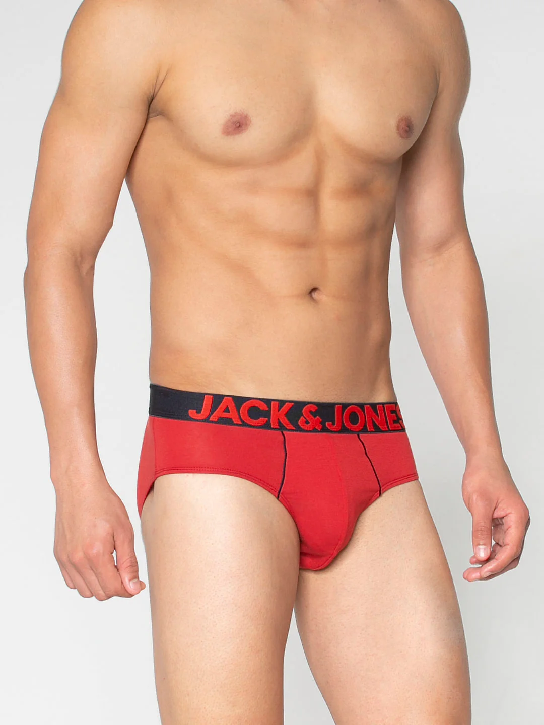 Pack Of Two Solid Briefs - Red And Green - Image 9