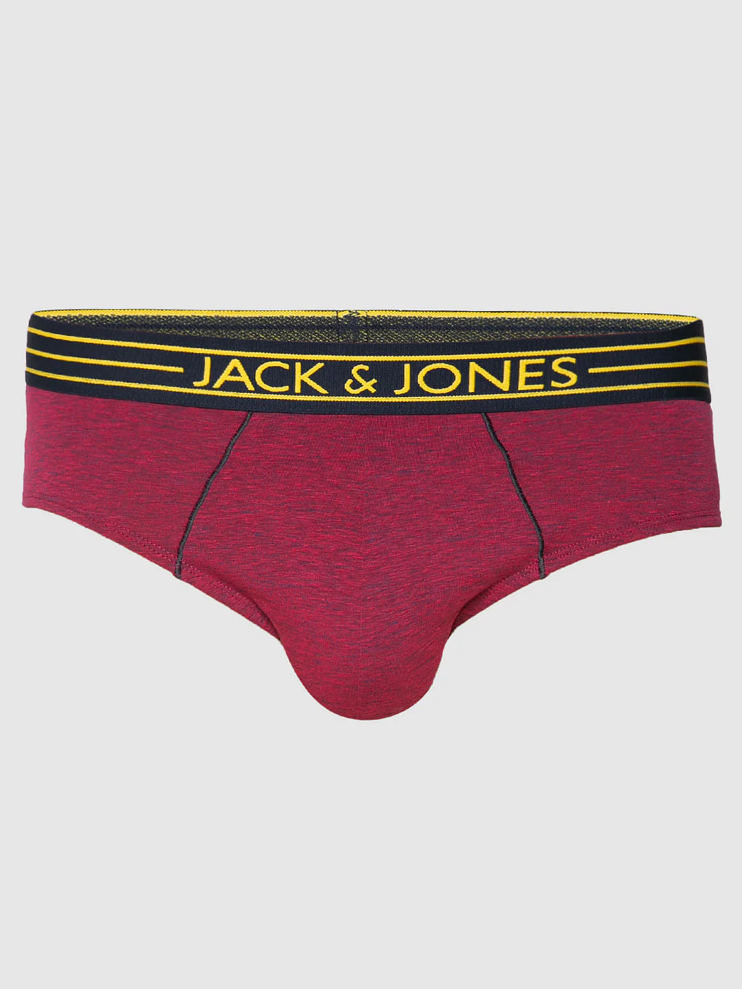 Red Textured Print Briefs - Image 6