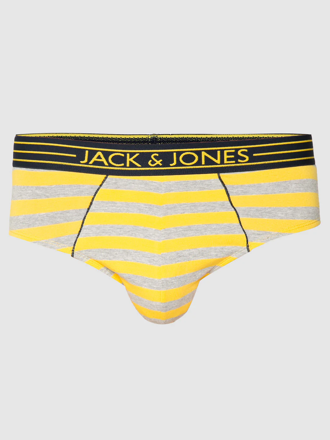 Yellow And Grey Striped Briefs - Image 6