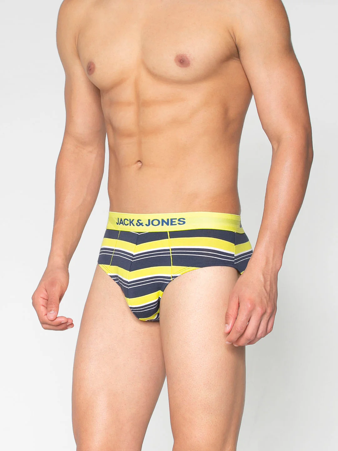 Navy Blue Striped Briefs - Image 2