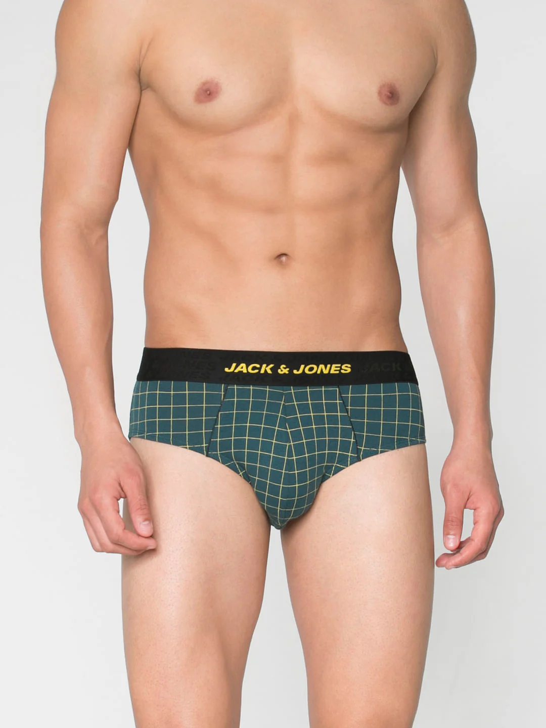 Teal Checks Briefs