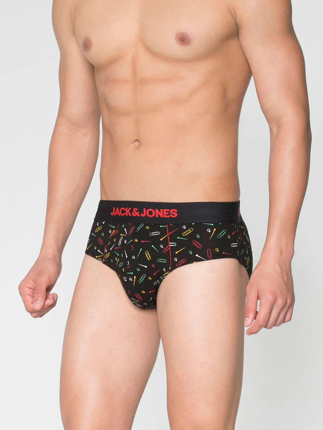 Black All Over Pin Print Briefs - Image 2