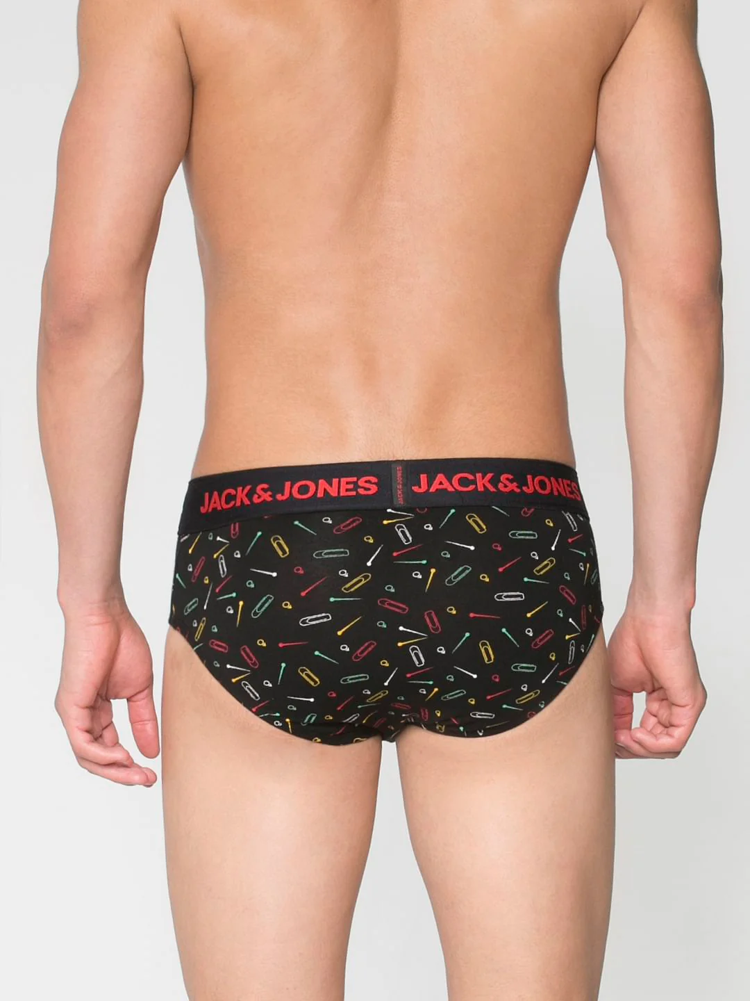 Black All Over Pin Print Briefs - Image 4