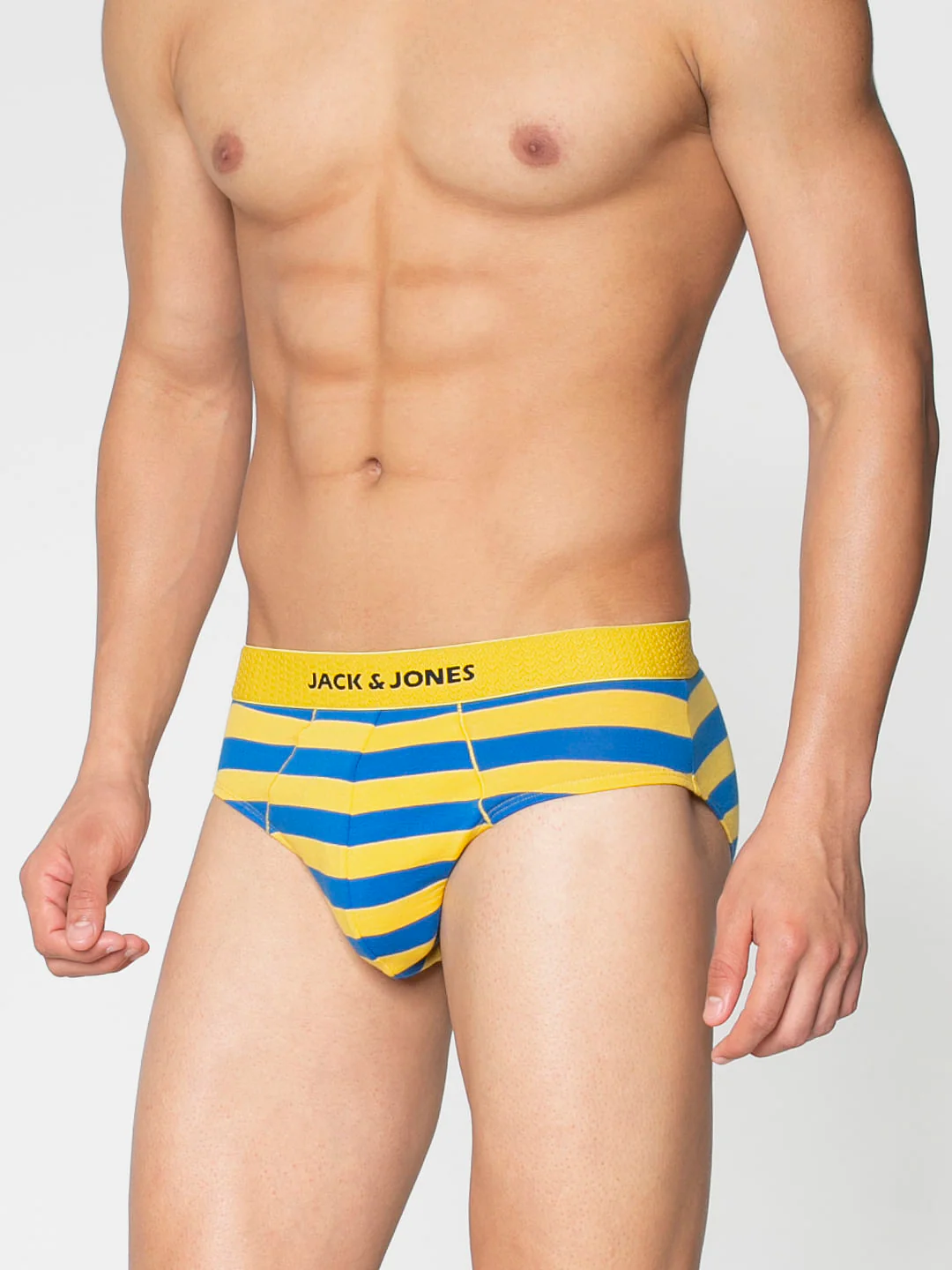 Blue And Yellow Striped Briefs - Image 2