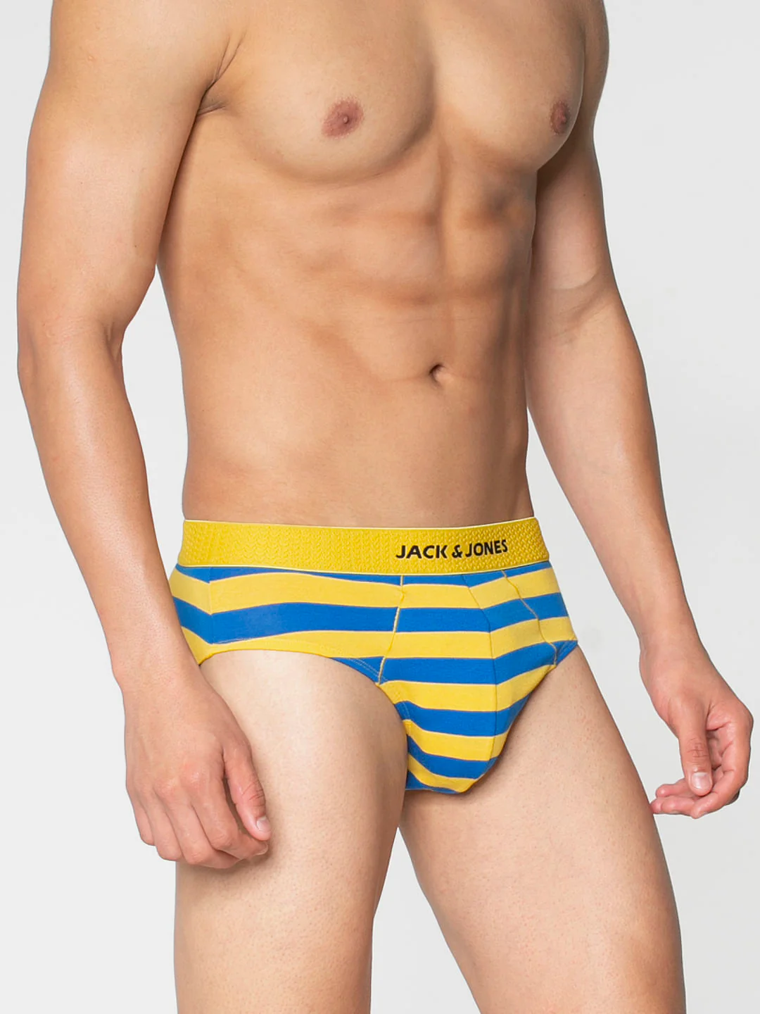 Blue And Yellow Striped Briefs - Image 3