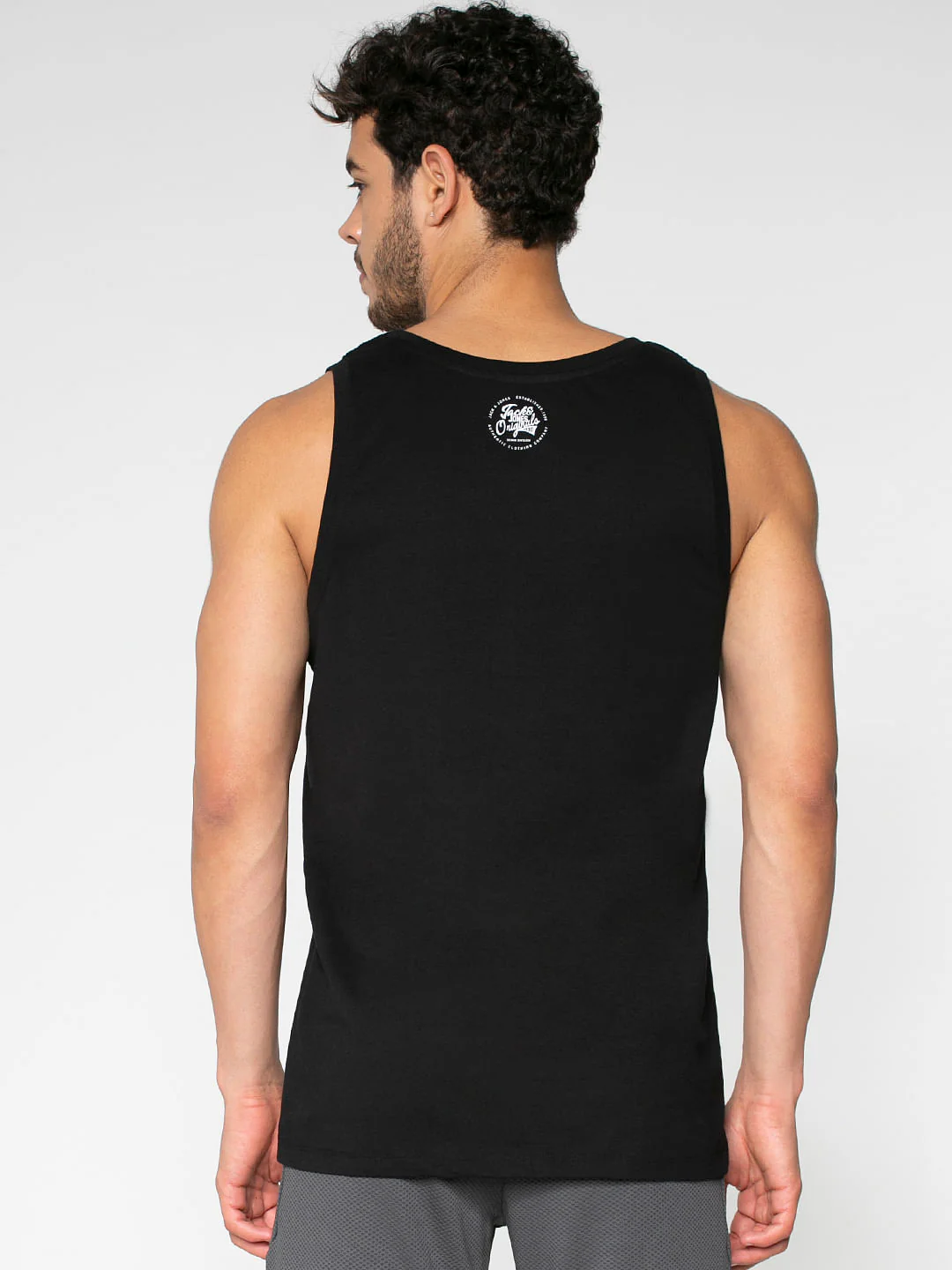 Black Text Print Vest - Image 5
