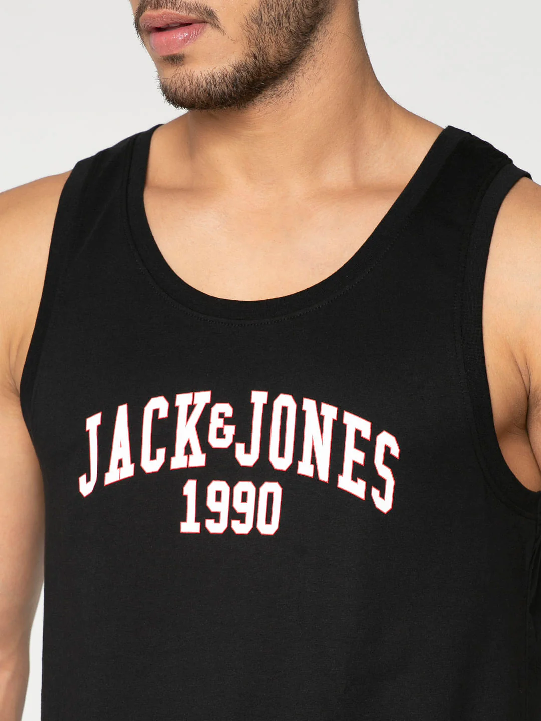 Black Text Print Vest - Image 6