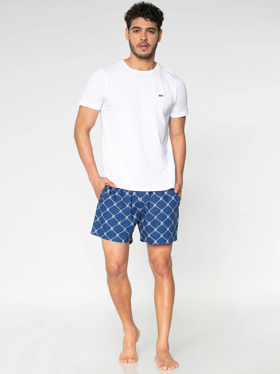 Blue All Over Knot Print Boxers - Image 2
