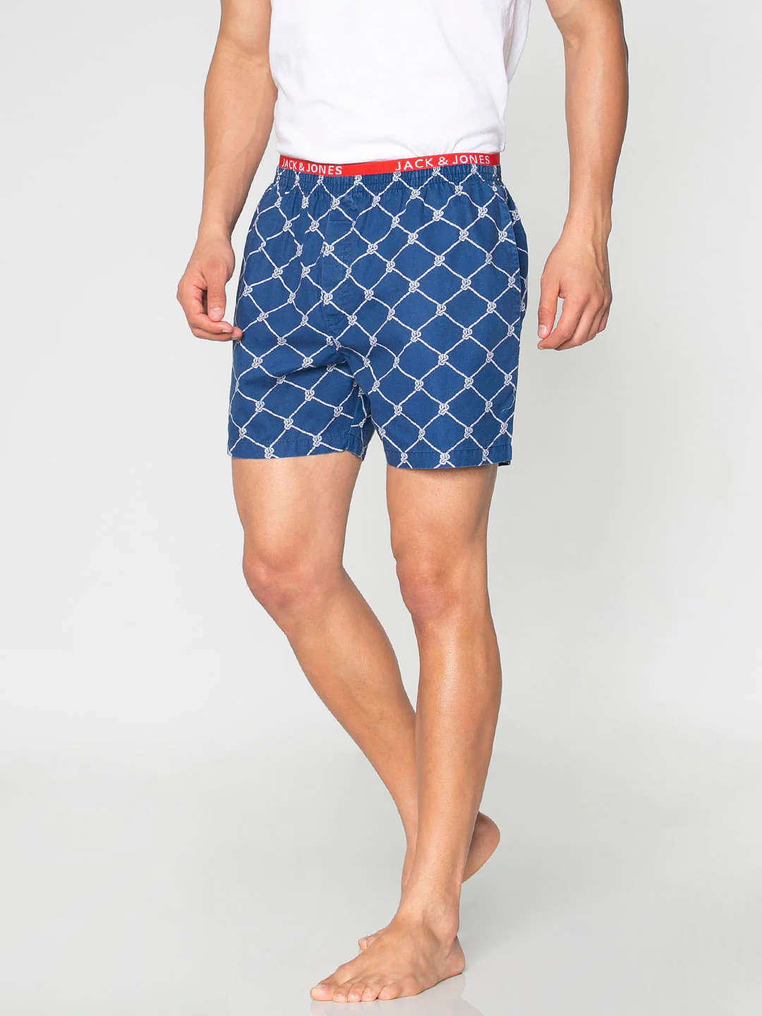 Blue All Over Knot Print Boxers - Image 3