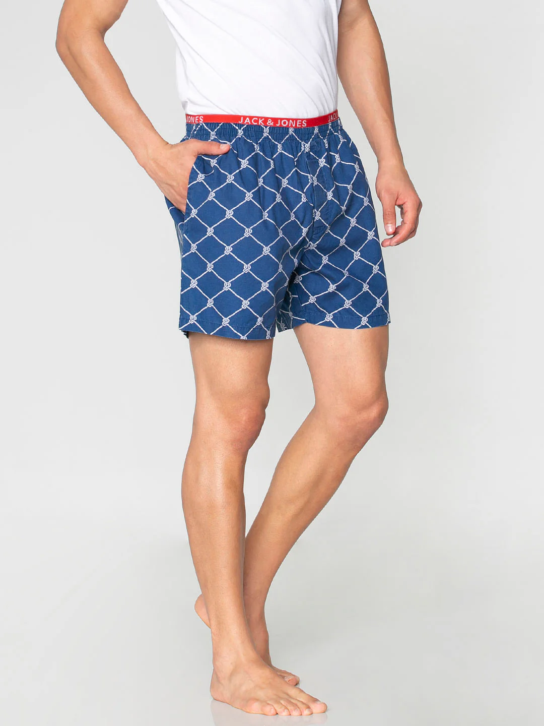 Blue All Over Knot Print Boxers - Image 4