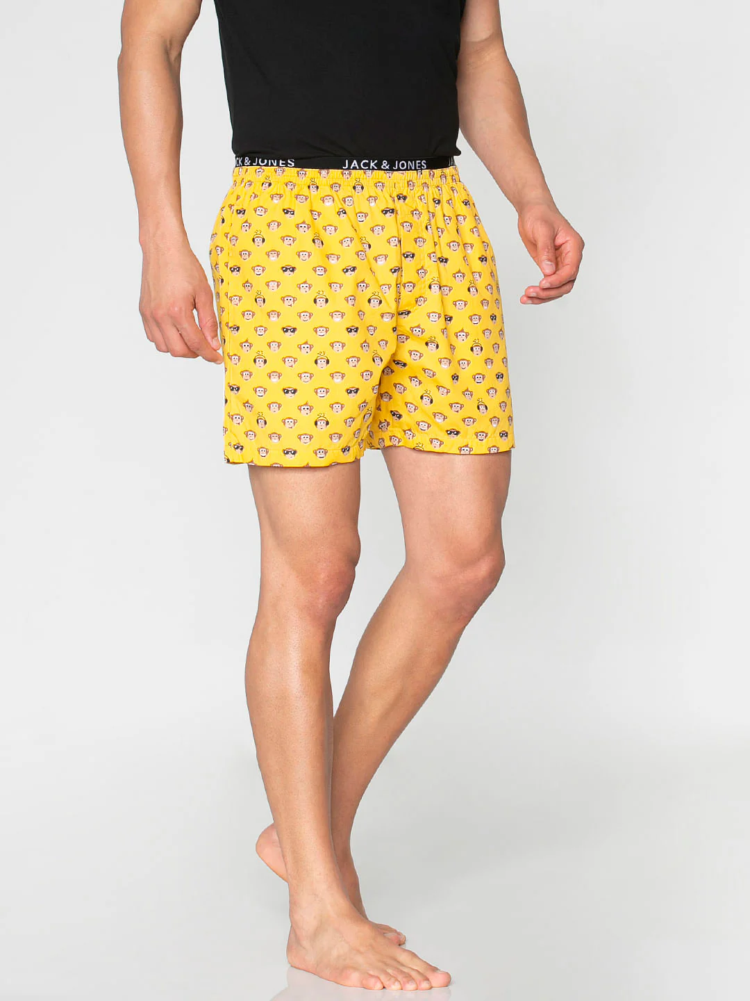 Yellow All Over Monkey Graphic Print Boxers - Image 4