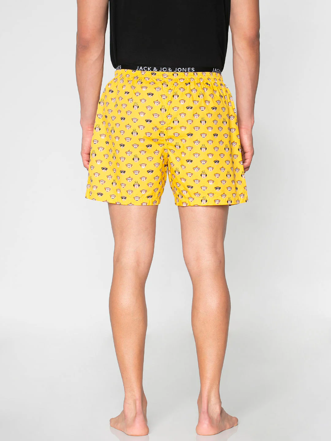 Yellow All Over Monkey Graphic Print Boxers - Image 5