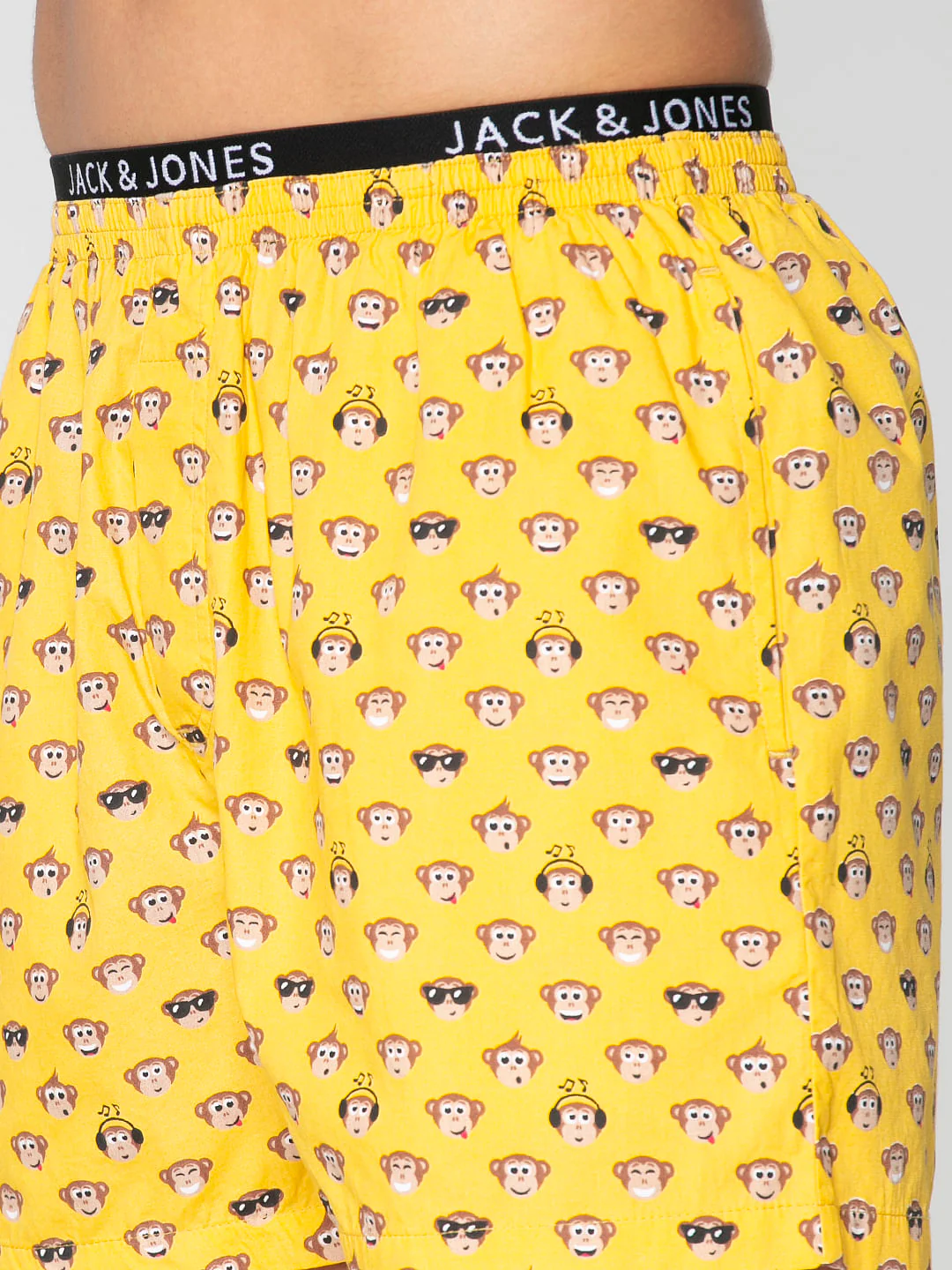 Yellow All Over Monkey Graphic Print Boxers - Image 6