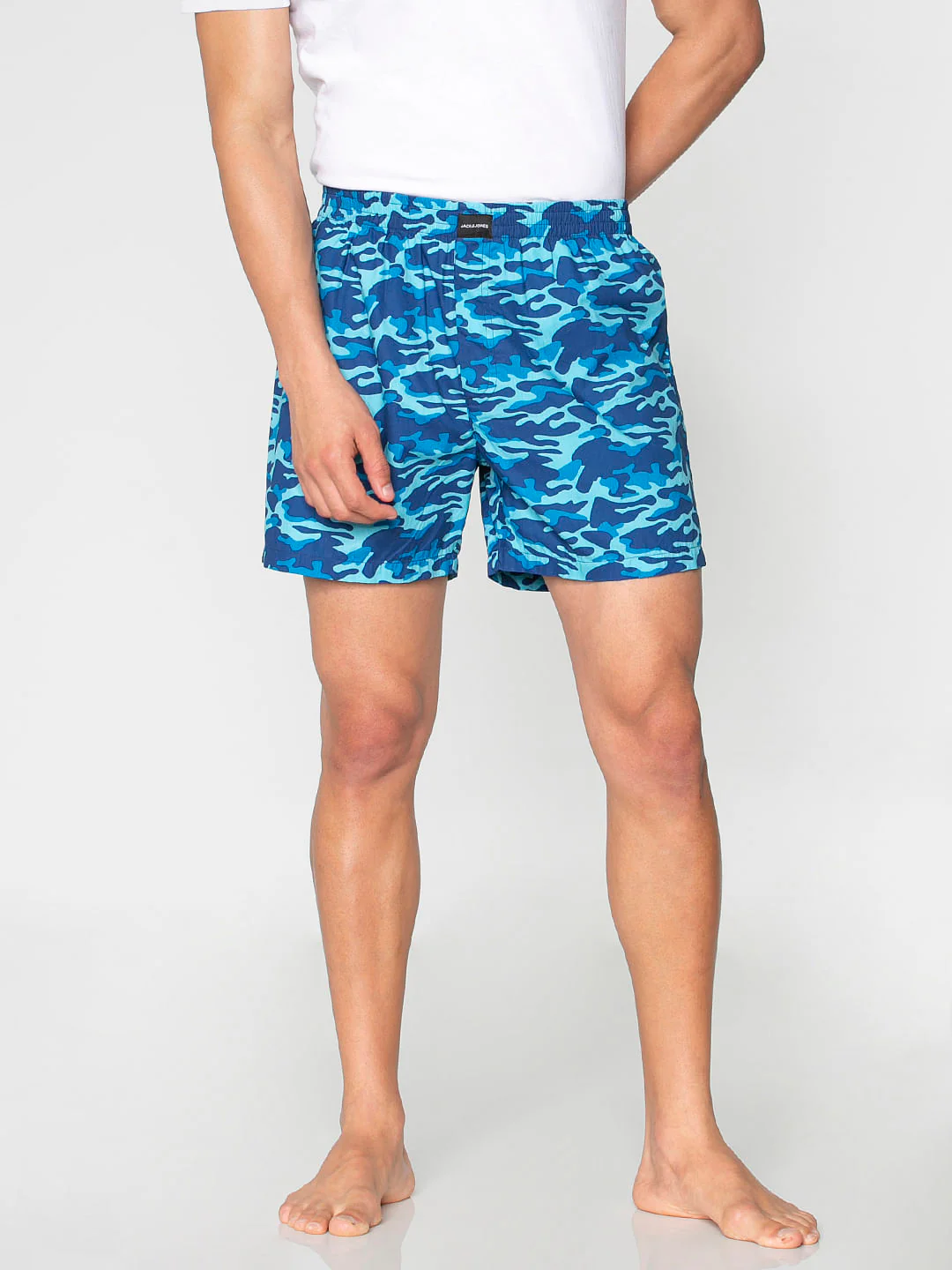 Blue Camo Print Boxers
