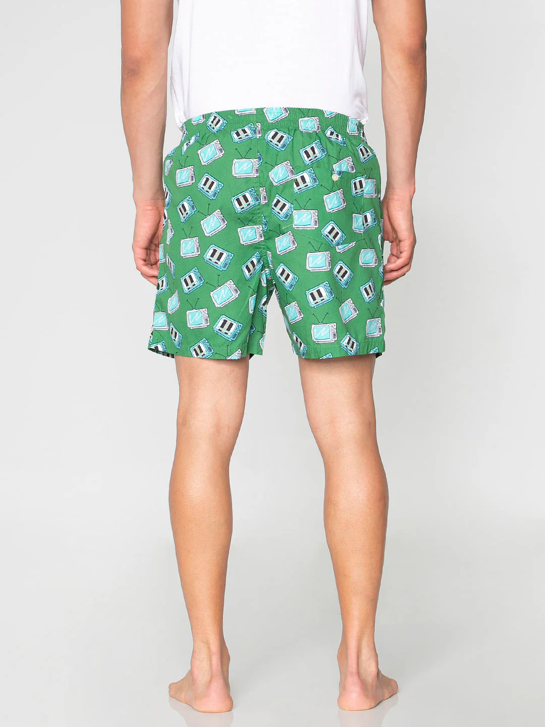 Green All Over Television Graphic Print Boxers - Image 5