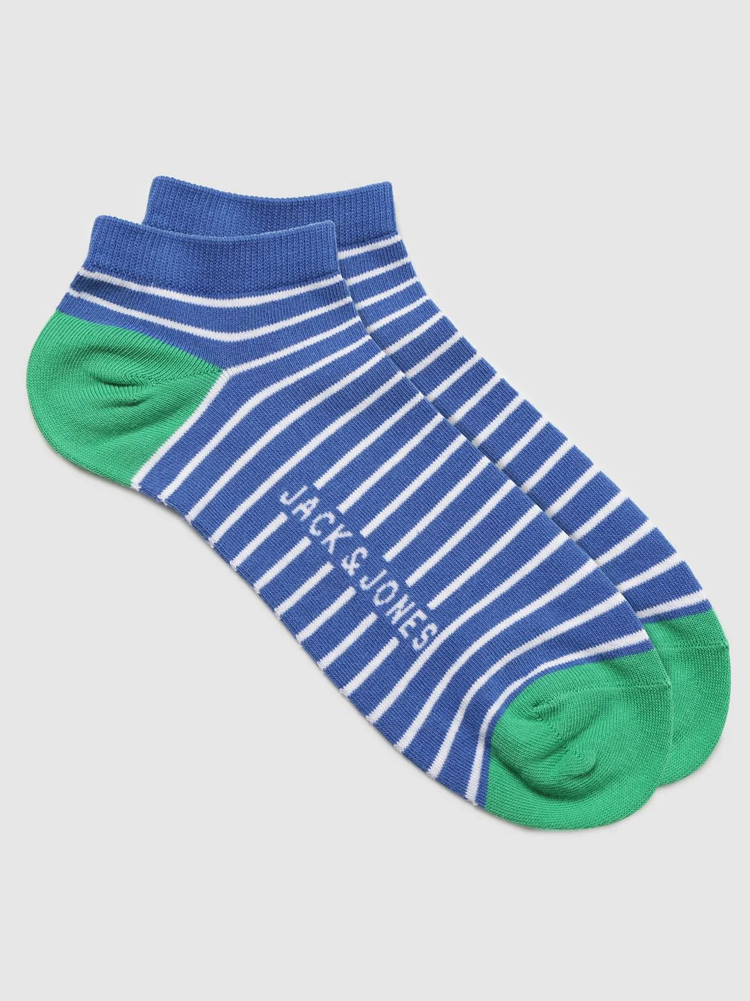Blue Striped Ankle Length Socks - Image 2