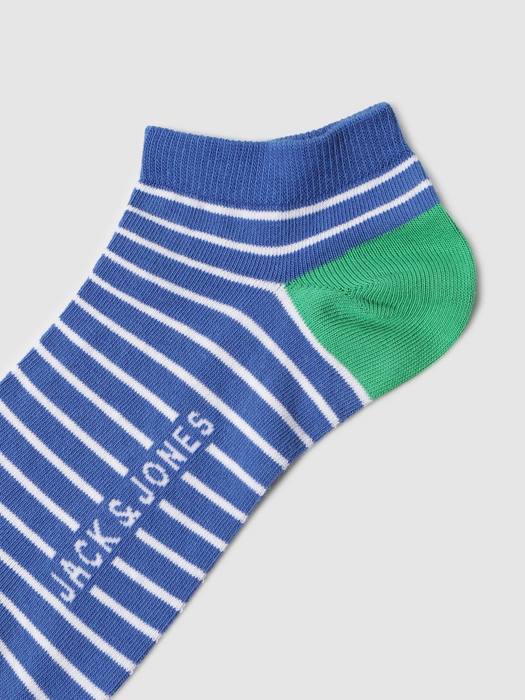 Blue Striped Ankle Length Socks - Image 3