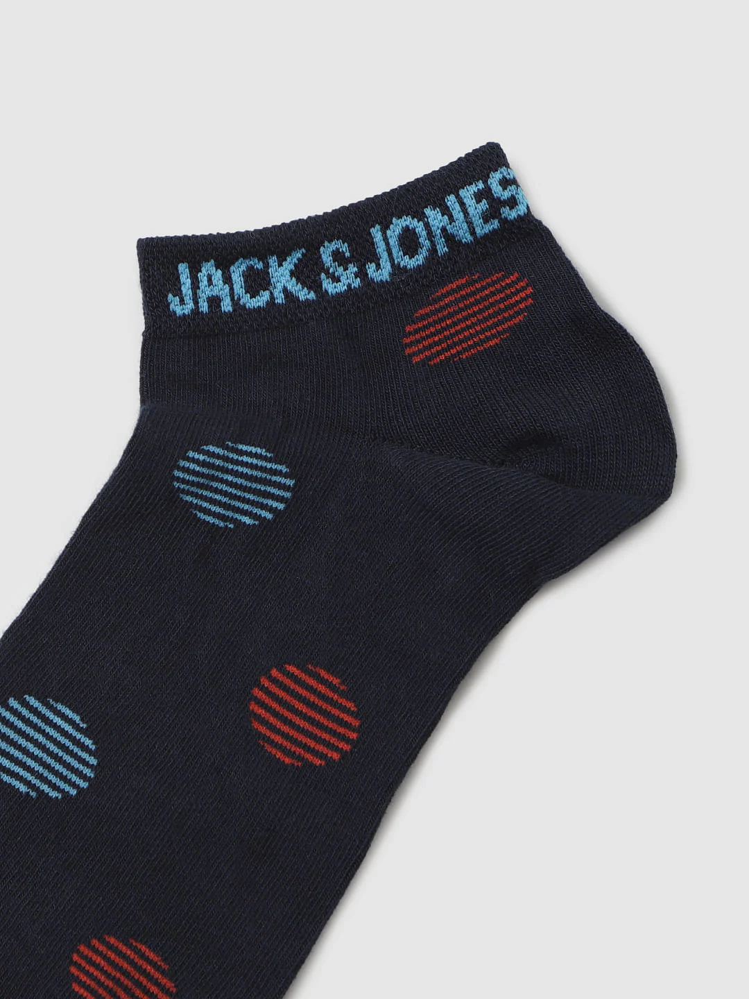 Red Printed Ankle Length Socks - Image 6