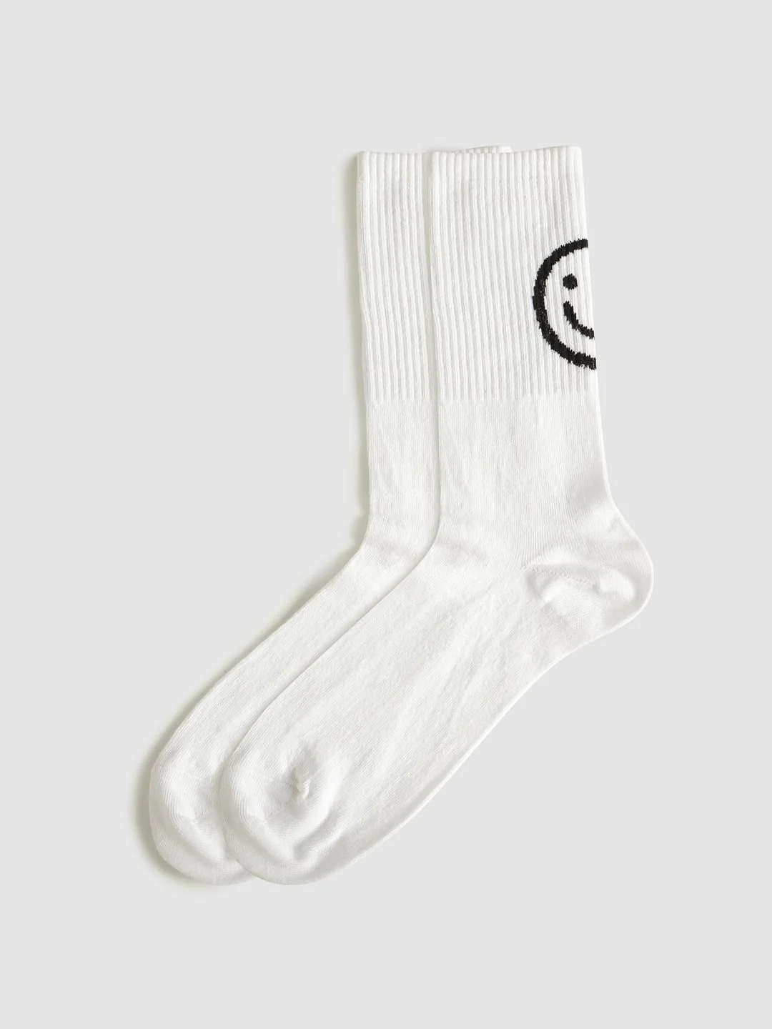 Pack Of Three Mid Calf Length Socks - White, Black, White & Black