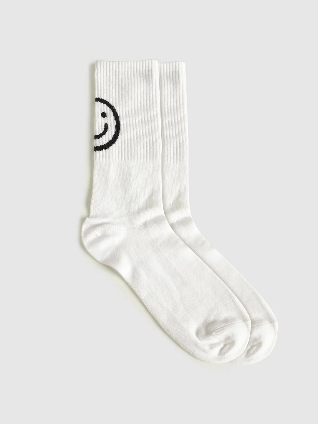 Pack Of Three Mid Calf Length Socks - White, Black, White & Black - Image 2