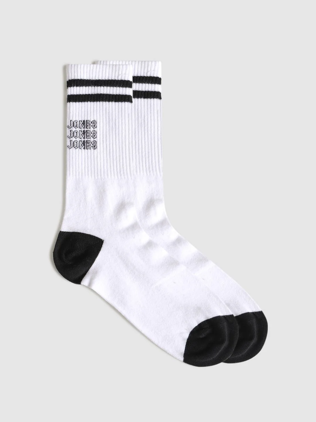 Pack Of Three Mid Calf Length Socks - White, Black, White & Black - Image 8
