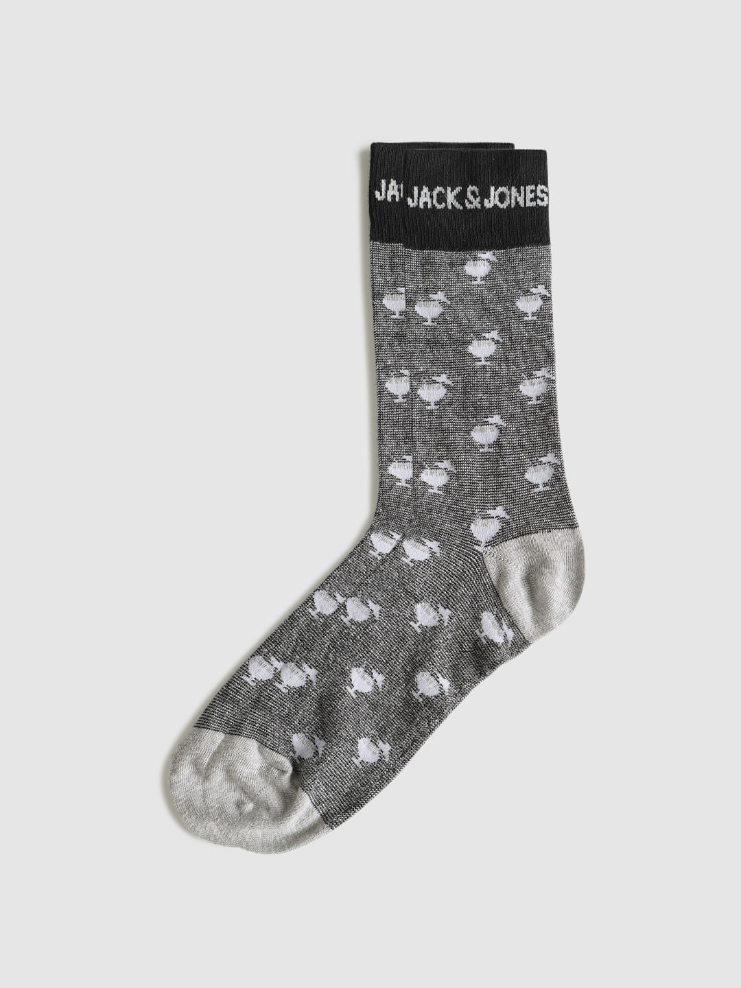 Pack Of Three Printed Mid Calf Length Socks