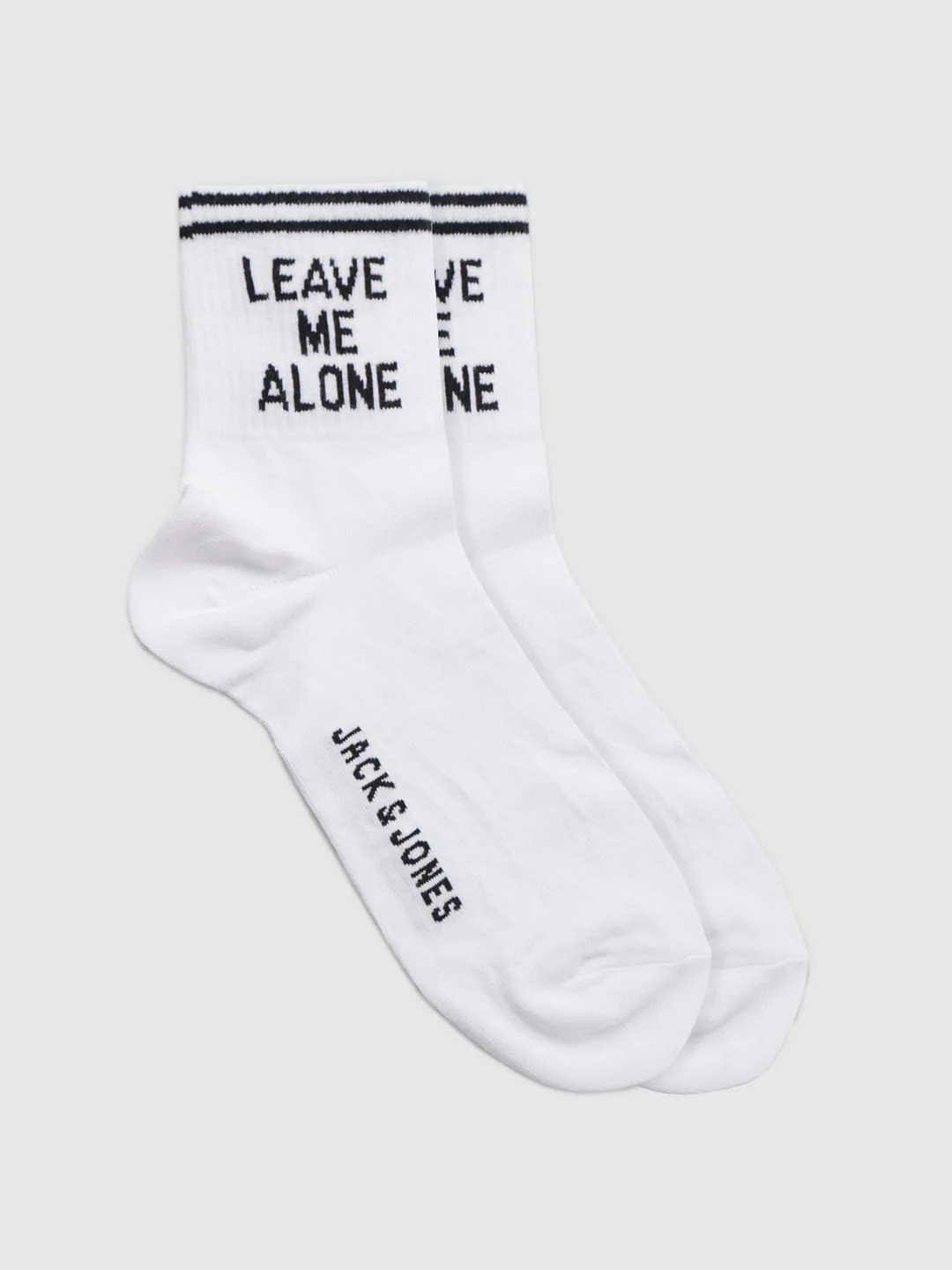 White Planet Graphic Print Mid Calf Length Socks