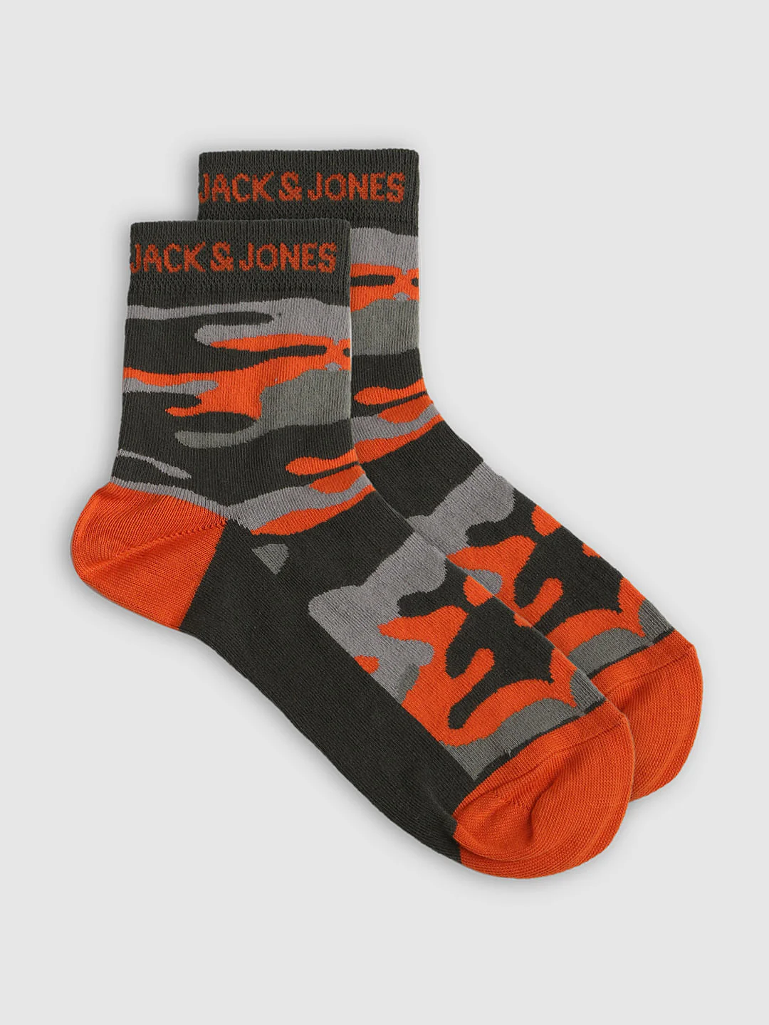 Green Camo Print Mid Calf Length Socks