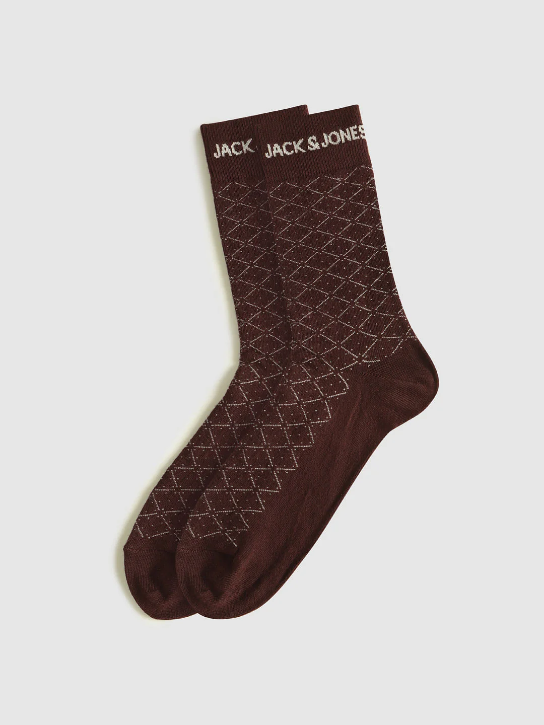 Pack Of Three Printed Mid Calf Length Socks - Grey, Red, Black - Image 4