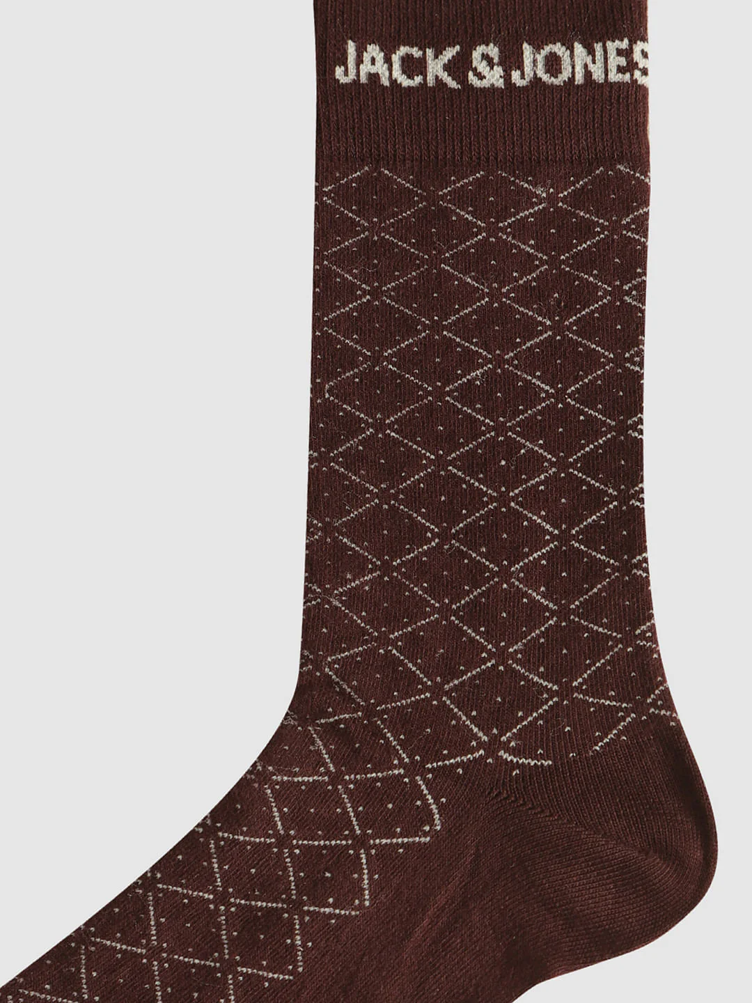 Pack Of Three Printed Mid Calf Length Socks - Grey, Red, Black - Image 6