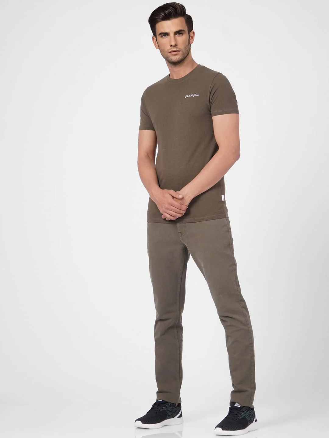 Olive Crew Neck T-shirt - Image 6