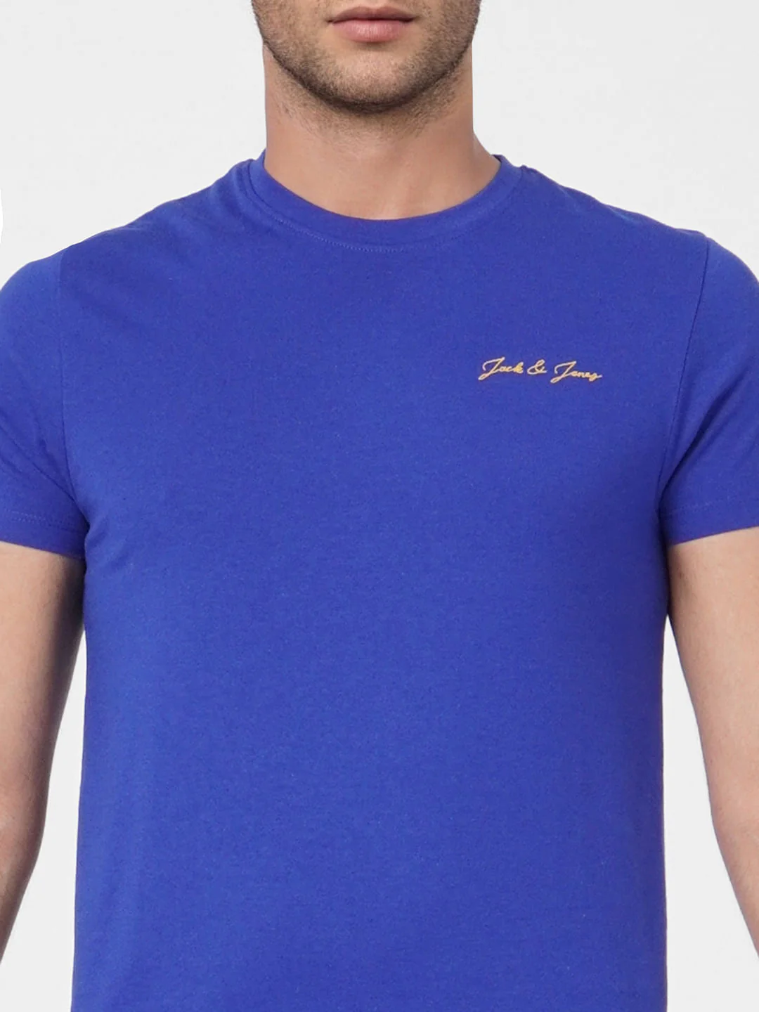 Dark Blue Crew Neck T-shirt - Image 5