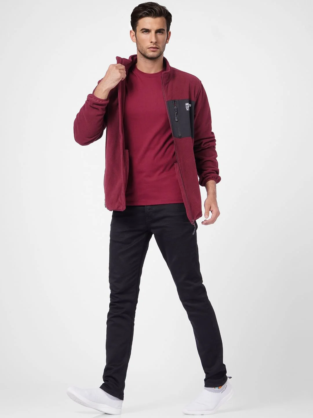 Maroon Crew Neck T-shirt