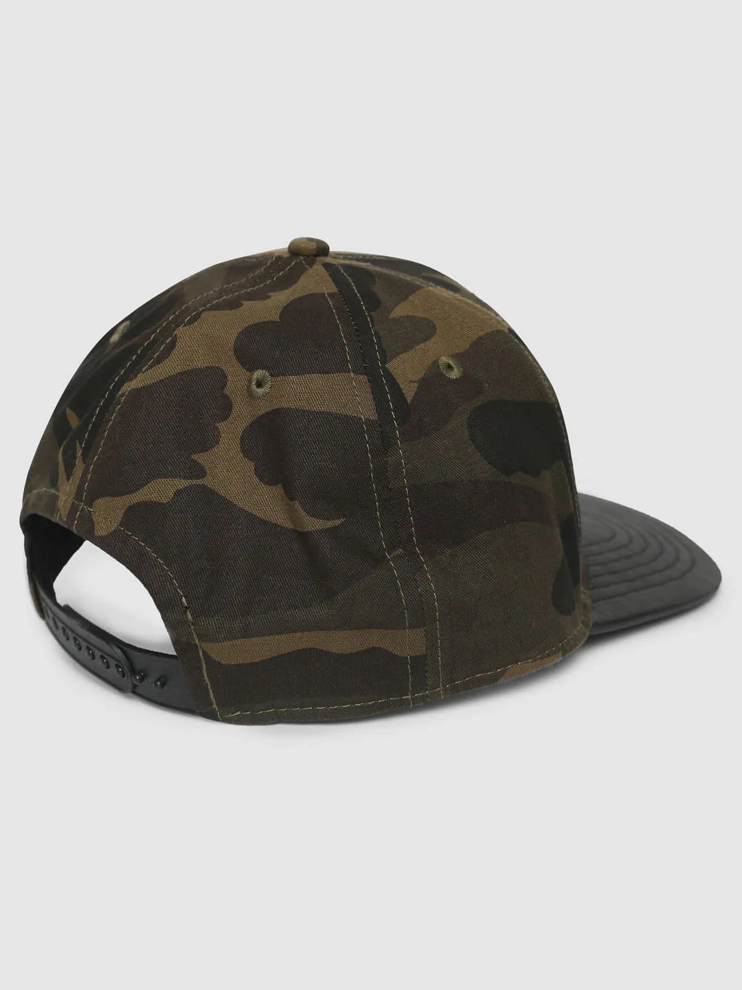 Black Camo Print Cap - Image 4