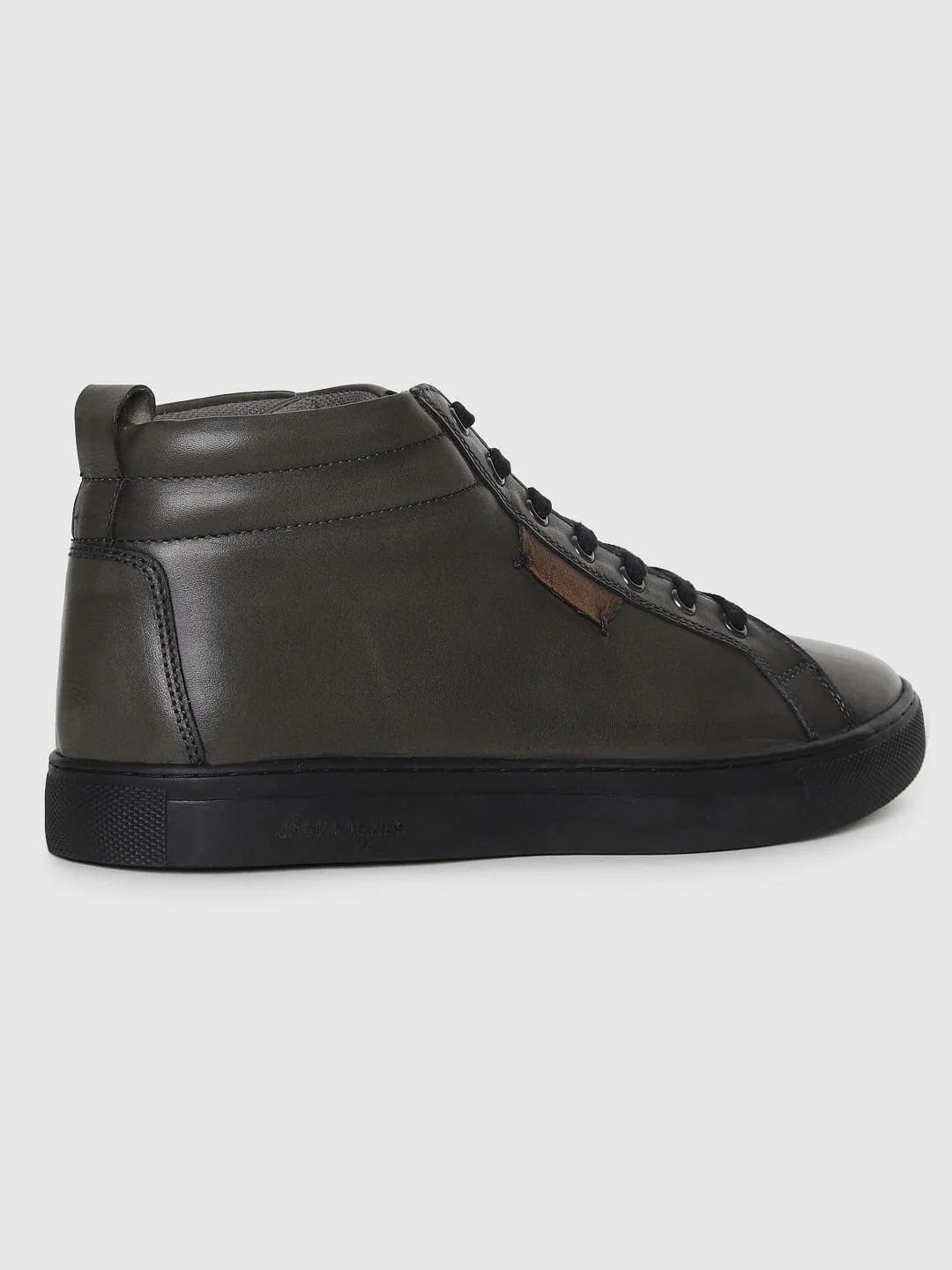Black Leather Sneakers - Image 3