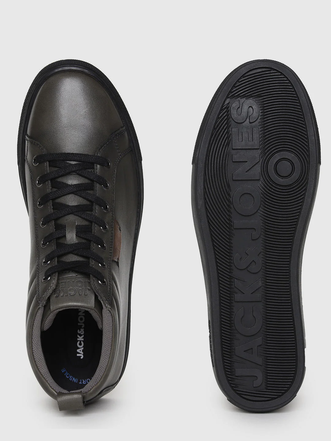 Black Leather Sneakers - Image 4
