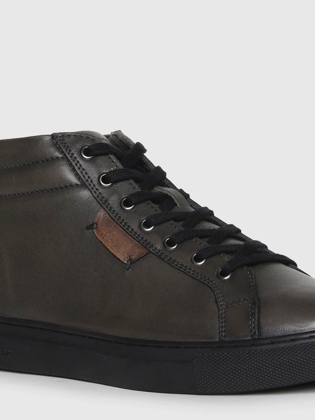 Black Leather Sneakers - Image 5