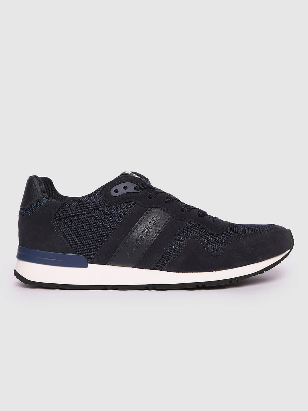 Navy Blue Colourblocked Sneakers