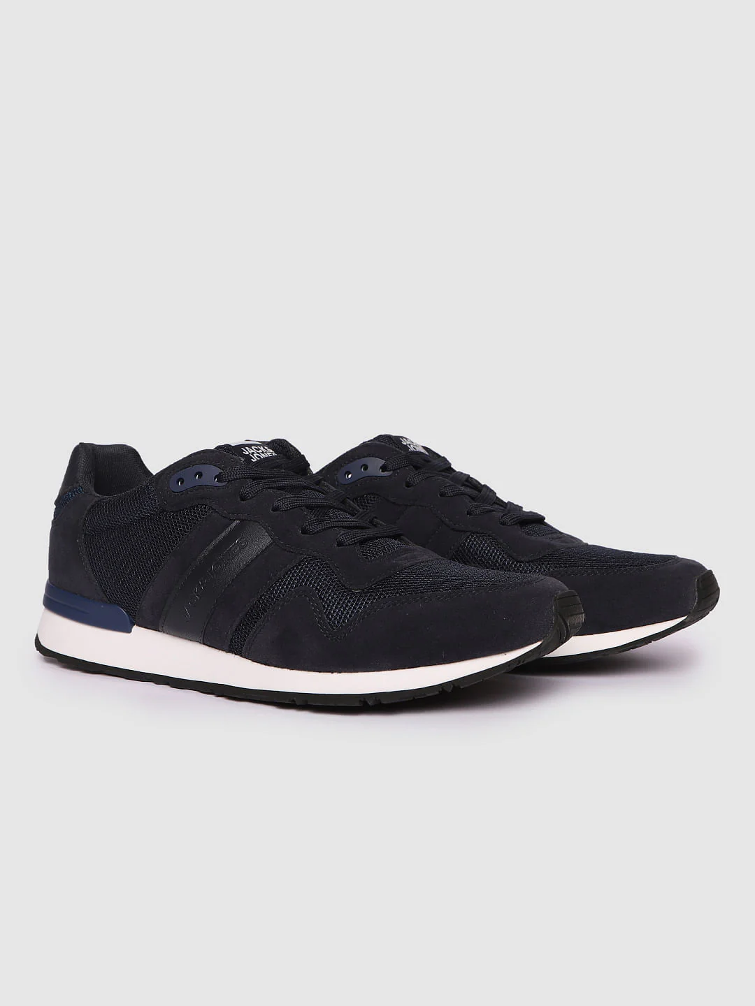 Navy Blue Colourblocked Sneakers - Image 2
