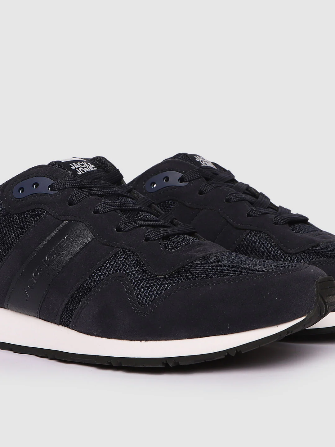Navy Blue Colourblocked Sneakers - Image 5