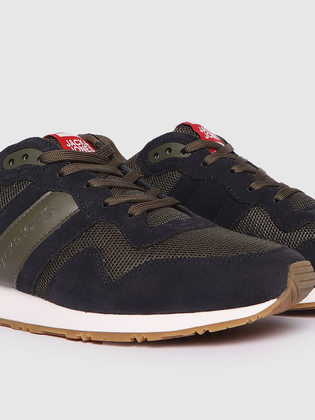 Dark Green Colourblocked Sneakers - Image 5