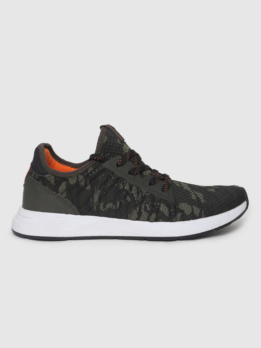 Green Camo Print Trainers
