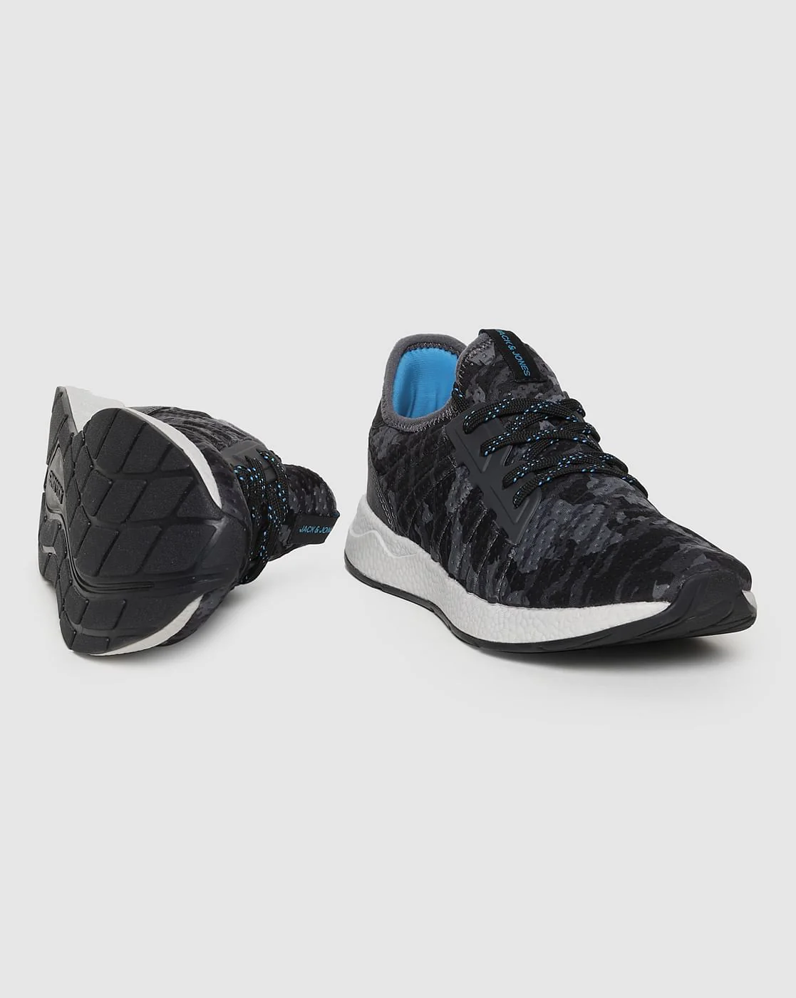 Black Camo Print Sneakers