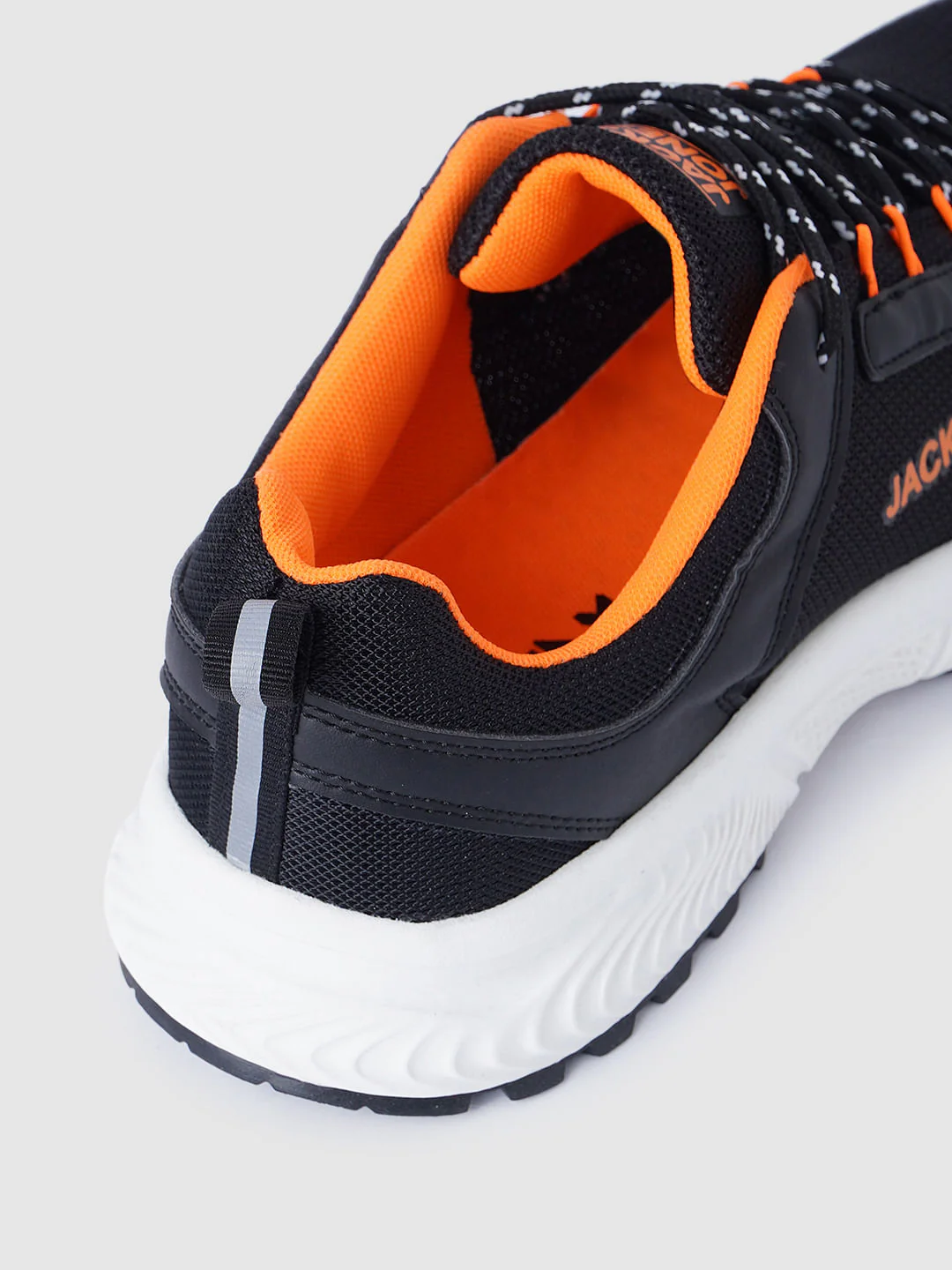 BLACK LACE-UP MESH SNEAKERS - Image 7