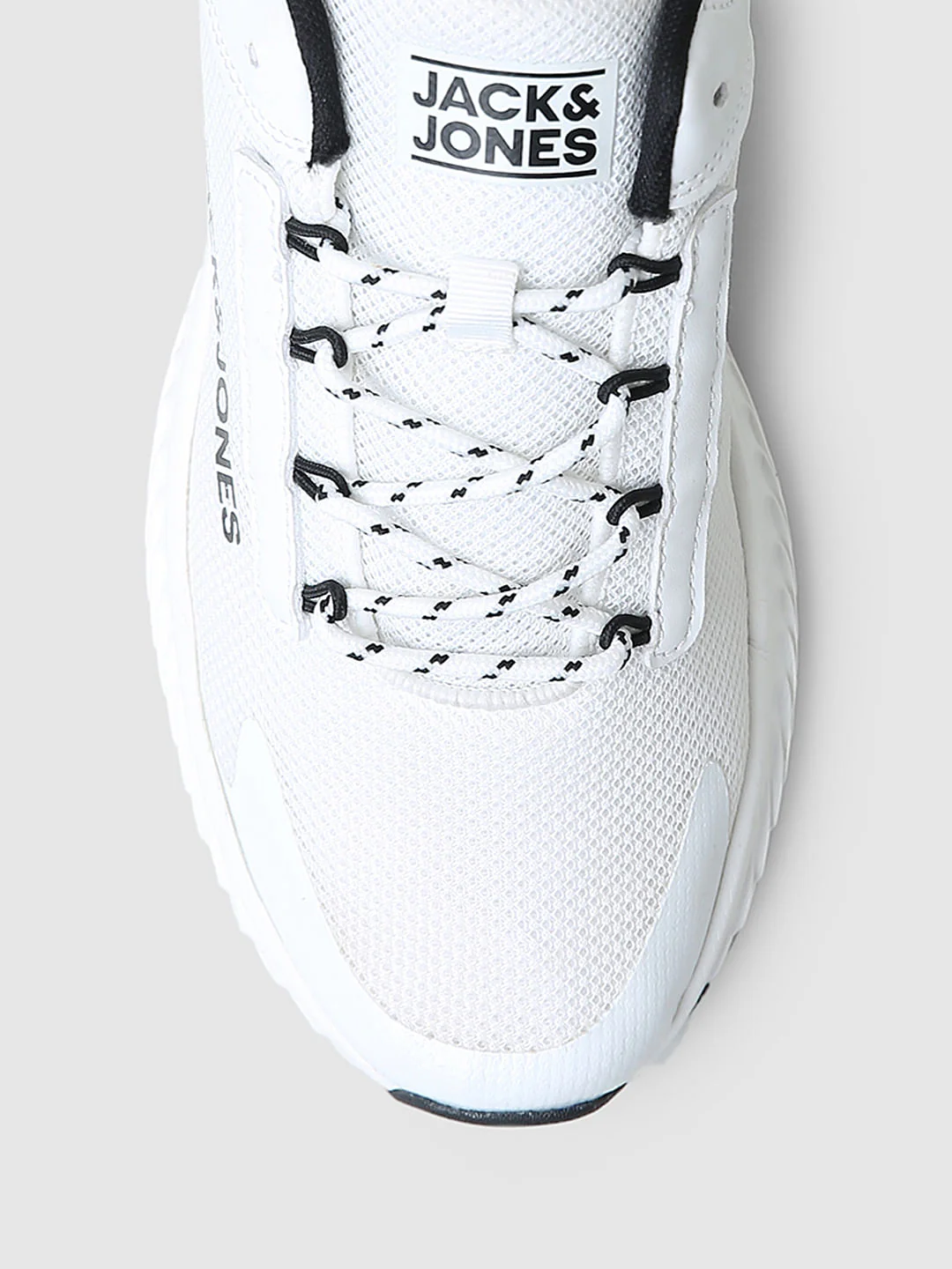 WHITE LACE-UP MESH SNEAKERS - Image 7