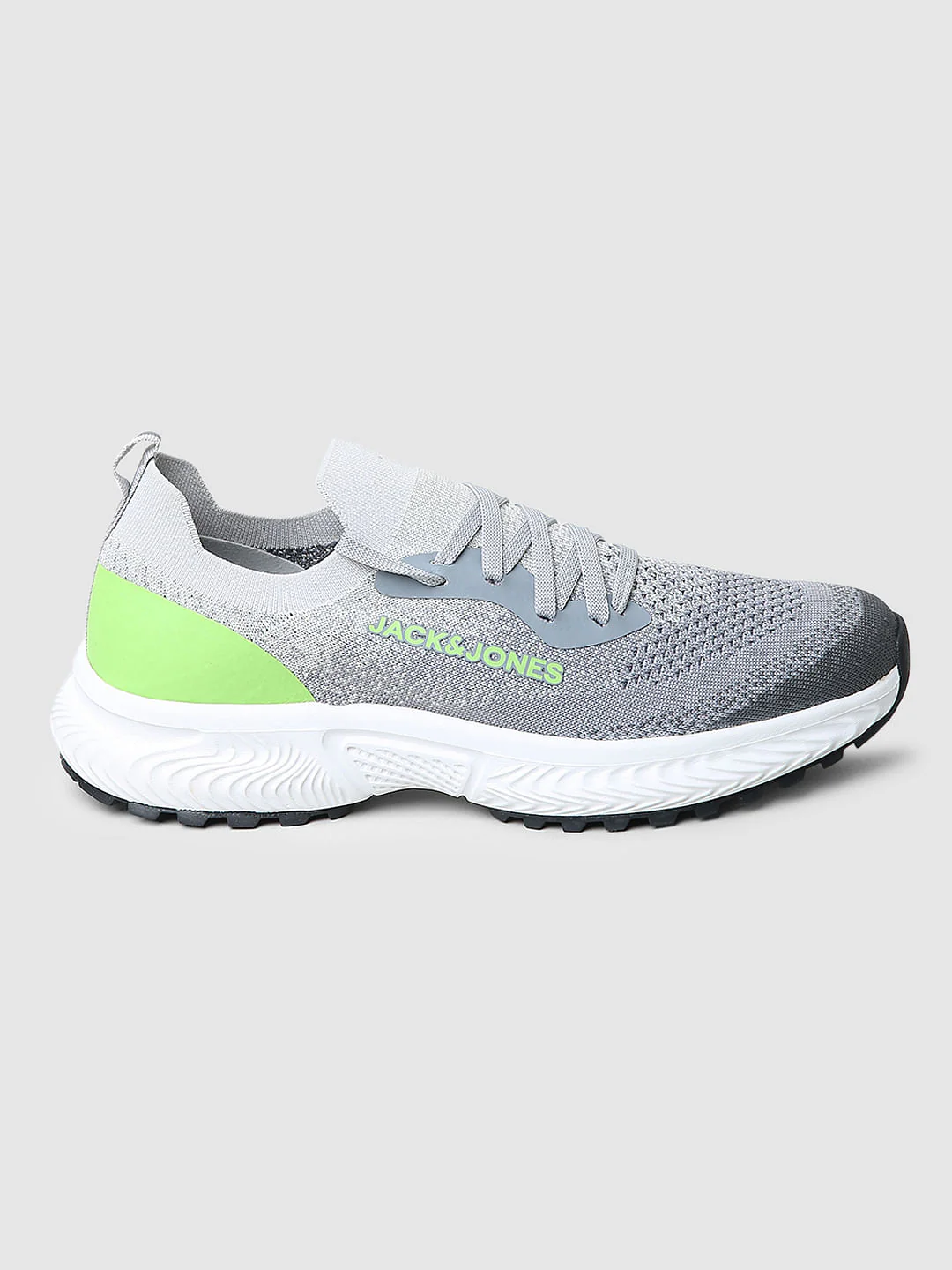Grey Logo Print Sneakers - Image 3