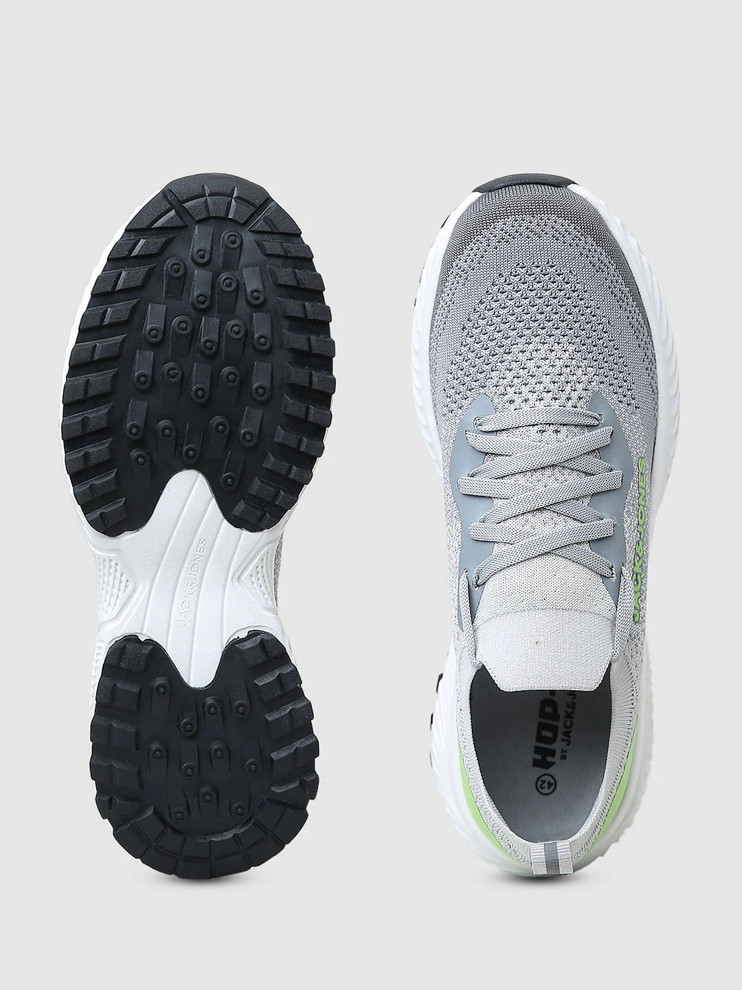 Grey Logo Print Sneakers - Image 5