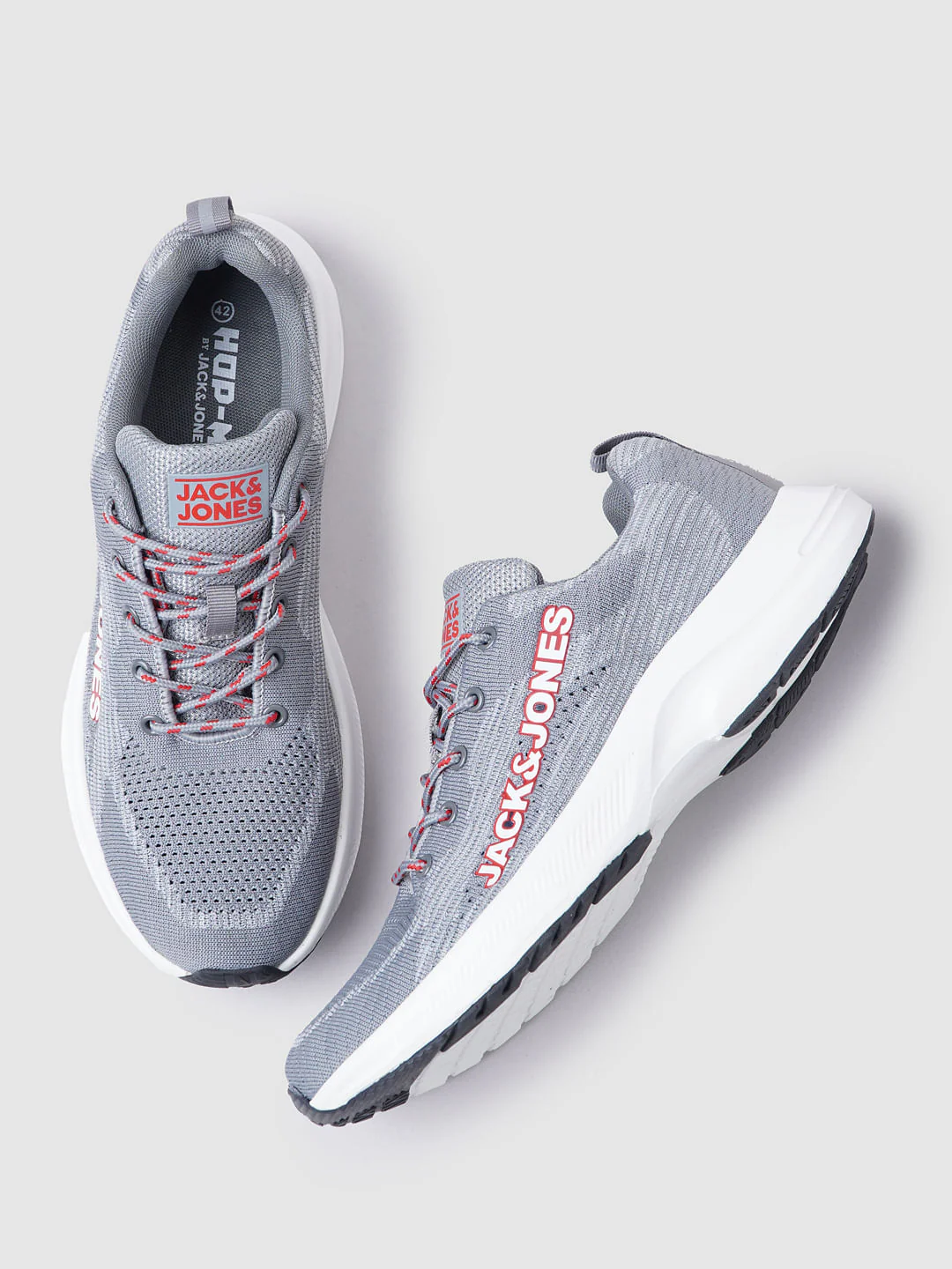 Grey Knit Sneakers - Image 2